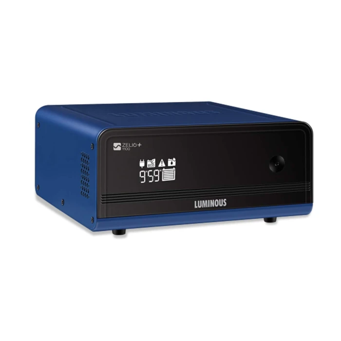 Luminous Zelio+ 1100 Pure Sine Wave 900VA/12V Inverter for Home, Office and Shop (Supports 1 Inverter Battery of 12V)
