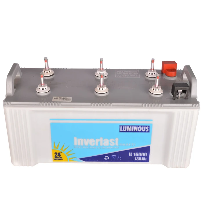 Luminous Shakti Charge SC16060 135Ah Tall Tubular Inverter Battery for Home, Office & Shops