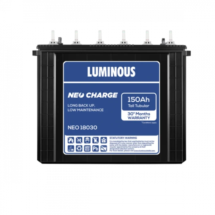LUMINOUS NEO 18030 Tubular Inverter Battery (150 Ah)