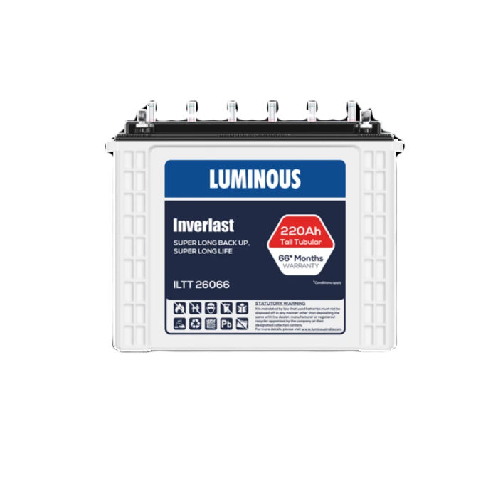 LUMINOUS 220Ah Inver Last Tall Tubular Inverter Battery – ILTT 26066 (220Ah)